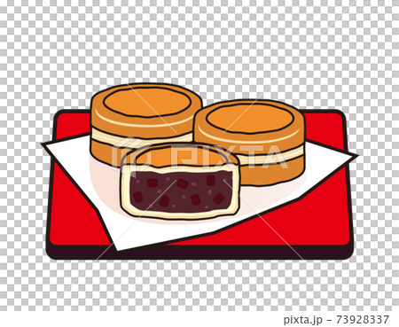 Vector illustration of large format ware Imagawayaki 73928337