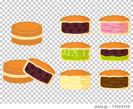 大判焼きのベクターイラスト　今川焼 73928339