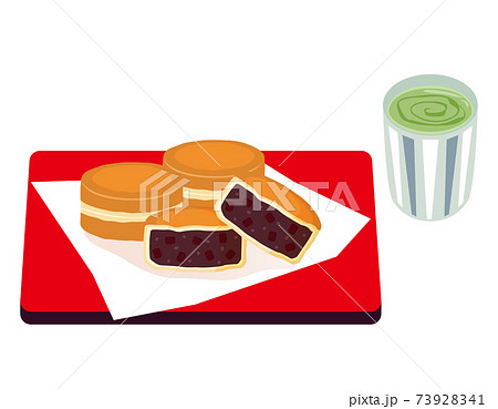 大判焼きのベクターイラスト　今川焼 73928341