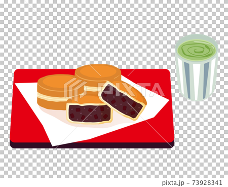 大判焼きのベクターイラスト　今川焼 73928341