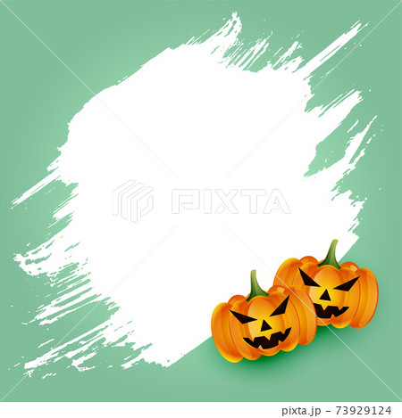 Happy halloween scary pumkin card with text space 73929124