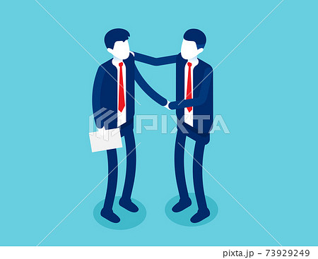 Partnership successful contract. Greeting partner friendship agreement idea 73929249