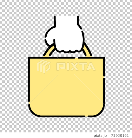 Illustration material Takeout takeaway bag shopping eco bag Illustration material Takeout takeaway bag shopping eco bag 73930161