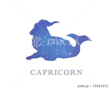 やぎ座シルエットイラスト やぎ座シルエットイラスト 73931652