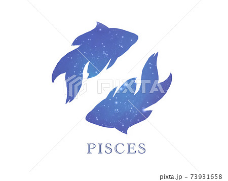 うお座シルエットイラストのイラスト素材 うお座シルエットイラストのイラスト素材