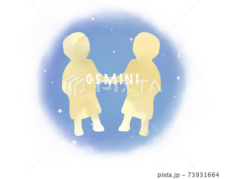 ふたご座のカットイラスト 73931664