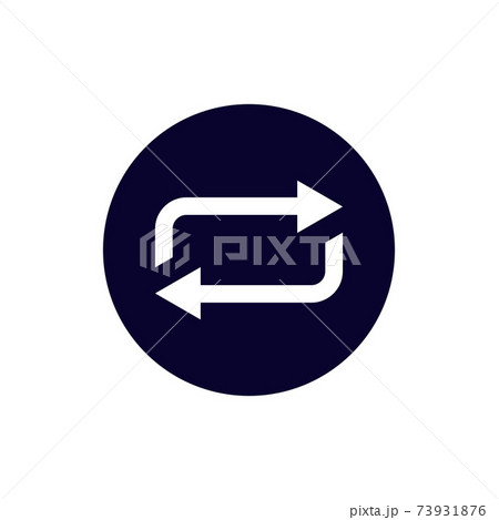 Arrow, refresh, update icon. Vector illustration, flat design. 73931876