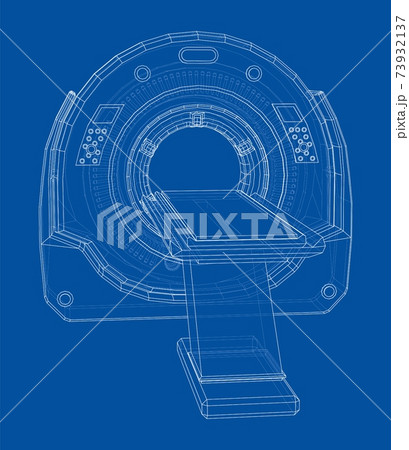 3d illustration of a MRI machine 73932137