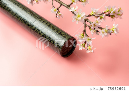 丸筒と桜 73932691