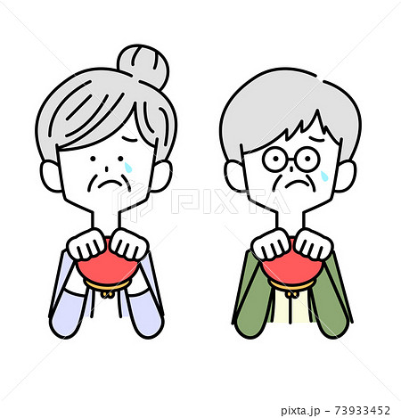 お金に困る老夫婦 お金に困る老夫婦 73933452