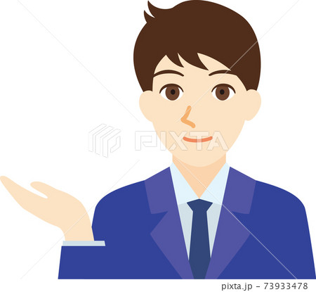 案内する男性 73933478