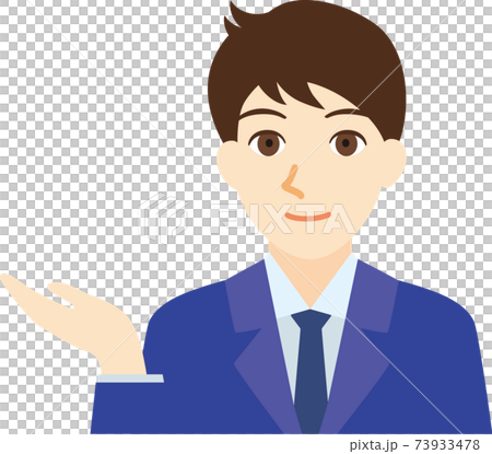 案内する男性 73933478