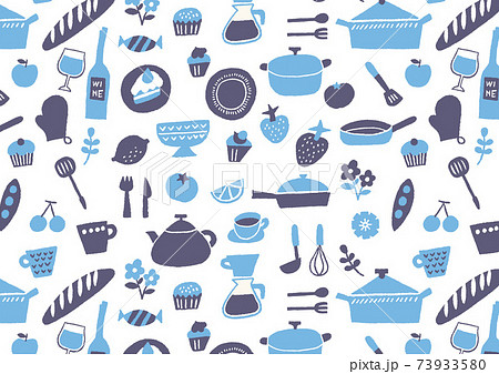 キッチン模様_シームレス02 キッチン模様_シームレス02 73933580