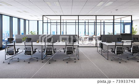 Office Cg Virtual Background Stock Illustration