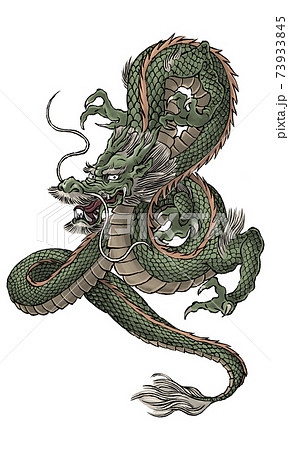 It Is An Illustration Of A Japanese Style Dragon Stock Illustration