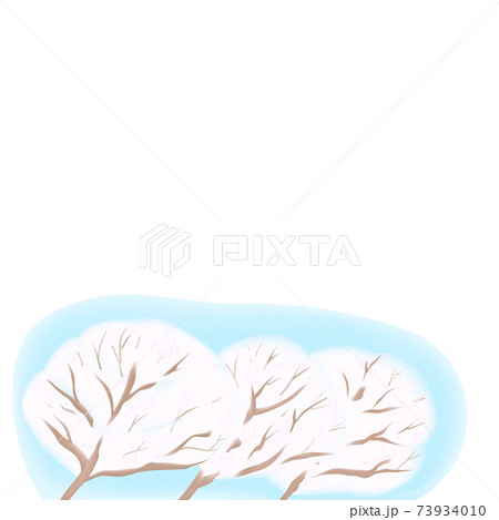 さくらと空のイラスト 73934010
