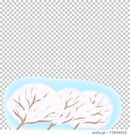 さくらと空のイラスト 73934010