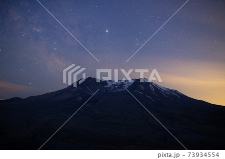 Mount St. Helens Sunset Sky Stars Milkway 73934554