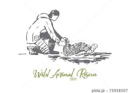 Animal, ocean, turtle, eco, help concept. Hand drawn isolated vector. Animal, ocean, turtle, eco, help concept. Hand drawn isolated vector. 73938507