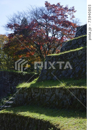 岐阜県恵那市の岩村城跡 岐阜県恵那市の岩村城跡 73940803