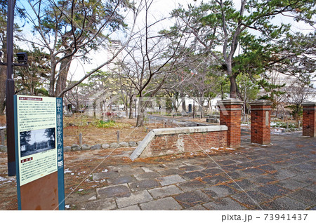 小倉城にある旧第十二師団司令部跡レンガ造りの正門 73941437