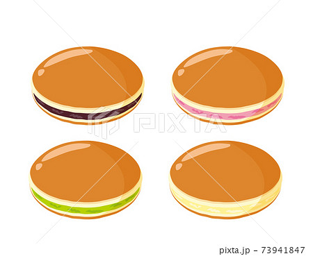どら焼きのベクターイラスト　和菓子　 73941847
