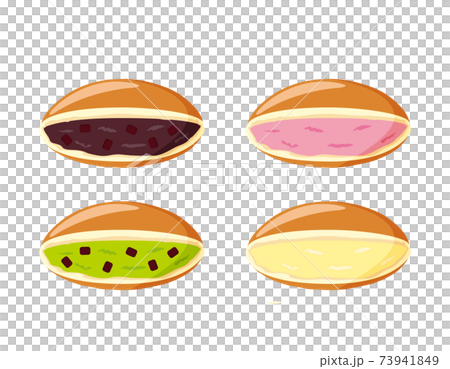 どら焼きのベクターイラスト　和菓子　 73941849
