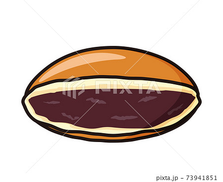 どら焼きのベクターイラスト 和菓子 どら焼きのベクターイラスト 和菓子 73941851