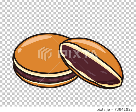 どら焼きのベクターイラスト　和菓子　 73941852