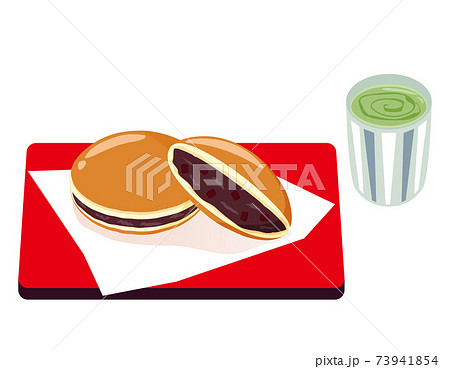 どら焼きのベクターイラスト　和菓子　 73941854