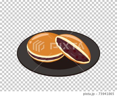 どら焼きのベクターイラスト　和菓子　 73941865