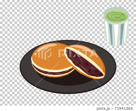 どら焼きのベクターイラスト　和菓子　 73941868