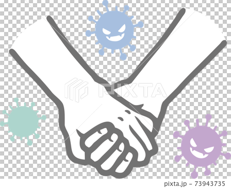 接触感染のイラスト素材 73943735