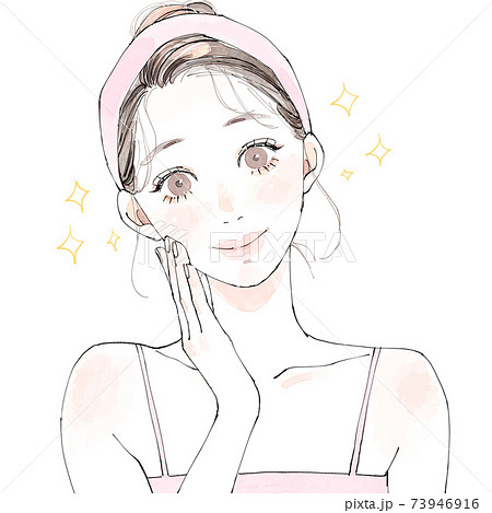 スキンケアのイラスト素材