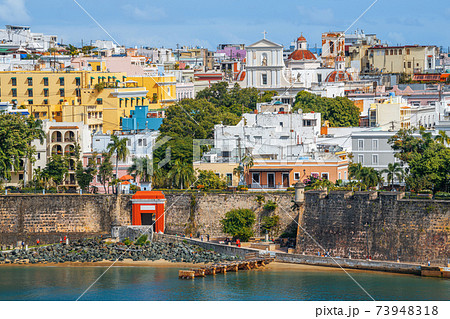 Old San Juan, Puerto Rico on the Water 73948318