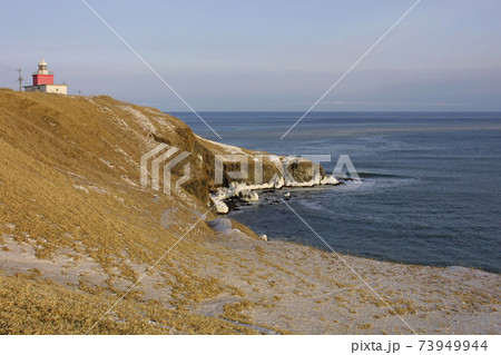霧多布岬の冬景色 きりたっぷ岬 霧多布岬の冬景色 きりたっぷ岬 73949944