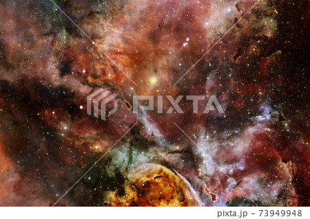 Space background with star field. Elements of this image furnished by NASA 73949948