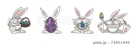 a selection of easter bunnies and painted eggs new a selection of easter bunnies and painted eggs new 73951440