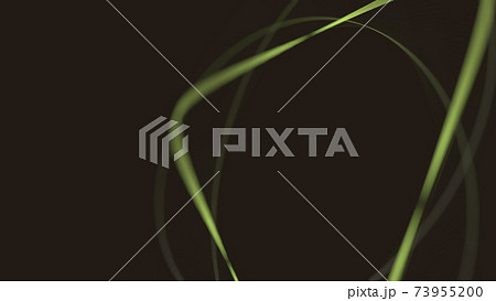 Green and black abstract spirograph art 3d rendering 73955200