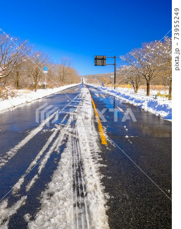 榛名山の直線道路(縦) 榛名山の直線道路(縦) 73955249