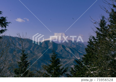 山頂より富士山を望む 73956528