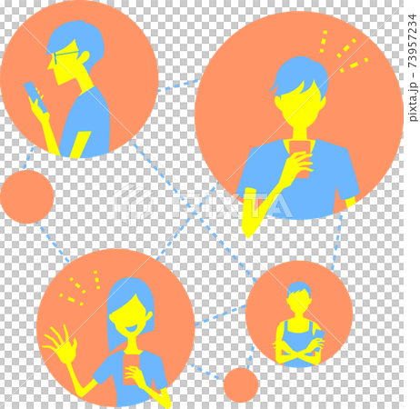 通過網絡連接的人 73957234