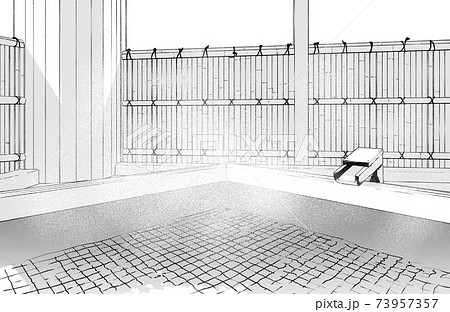 漫画風ペン画イラスト 店舗 温泉のイラスト素材 漫画風ペン画イラスト 店舗 温泉のイラスト素材