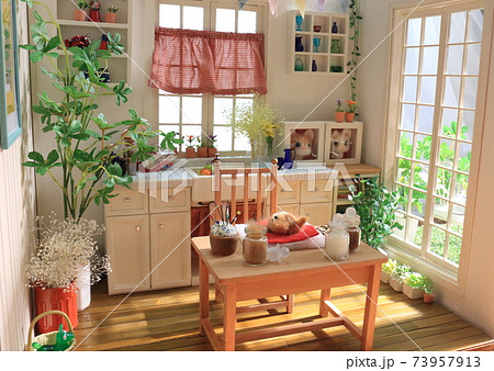 ドールハウス羊毛フェルト ドールハウス羊毛フェルト 73957913