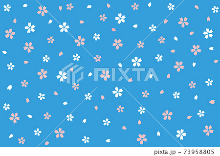 桜模様の背景イラスト素材 桜模様の背景イラスト素材 73958805