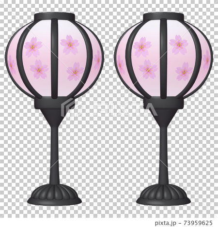 ひな祭りのイラスト アイテム ひな飾り ぼんぼり 1 1 のイラスト素材