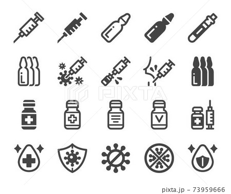 vaccine icon set 73959666