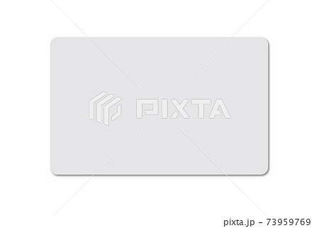 クレジットカードサイズのプラスチックカードの写真素材