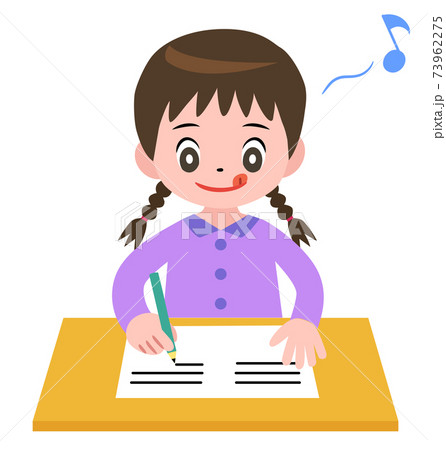 勉強する女の子 73962275