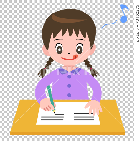 勉強する女の子 73962275